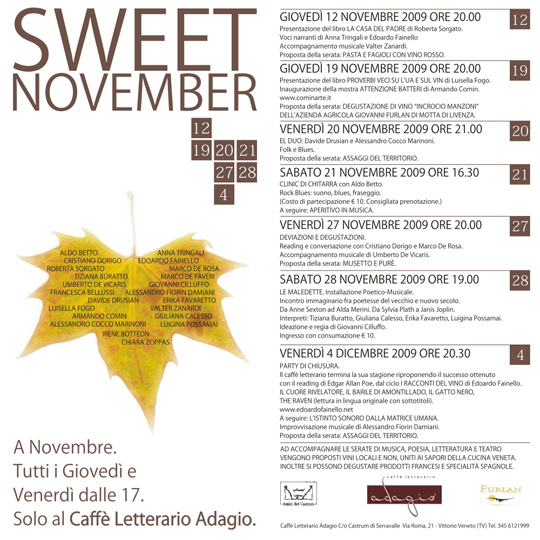 Caff� Letterario Adagio