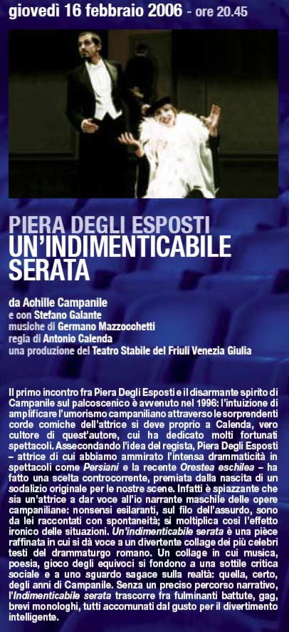 Una serata indimenticabile